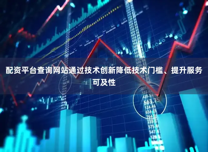 配资平台查询网站通过技术创新降低技术门槛、提升服务可及性