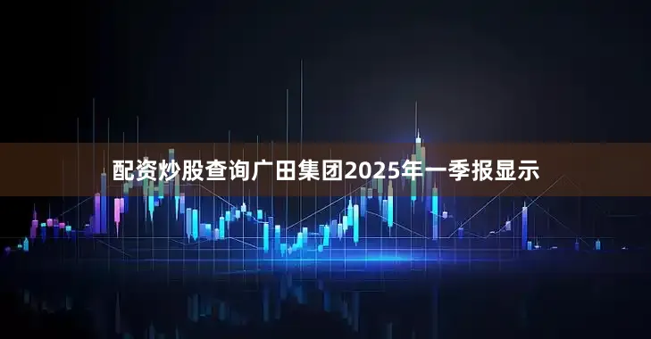 配资炒股查询广田集团2025年一季报显示